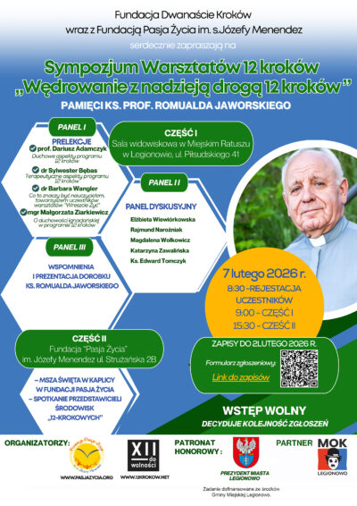 plakat sympozjum 12 kroków